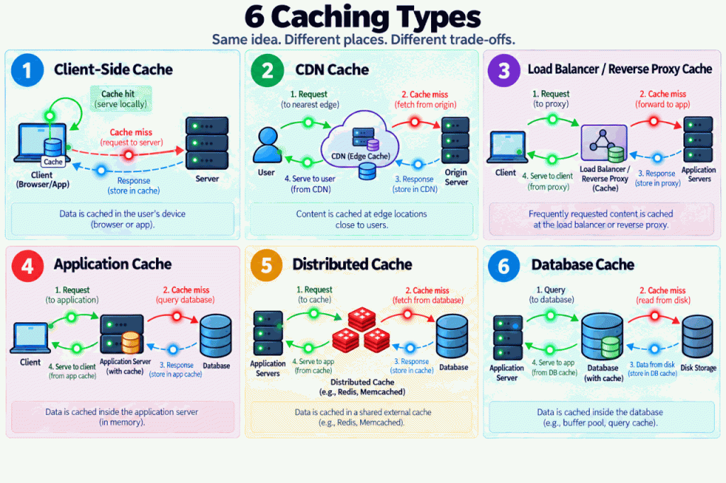 Οι 6 βασικοί τύποι caching για την απόδοση ενός WordPress website